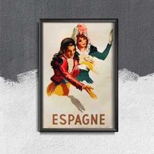 Plakat retro do salonu Hiszpania