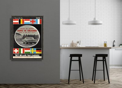 Plakat retro Plakat Rending Car