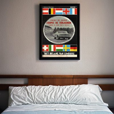 Plakat retro Plakat Rending Car