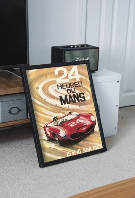 Plakat vintage do salonu Heured du Mans