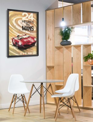 Plakat vintage do salonu Heured du Mans