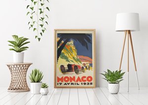 Plakat na ścianę Samochody Monako