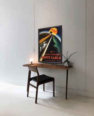 Plakat vintage Rallye Automoblie Monte Carlo