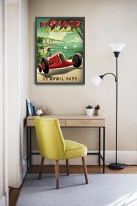 Retro plakat Grand Prix Autmobile Monaco