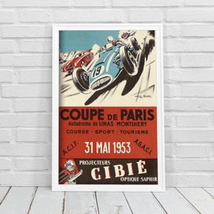 Plakat vintage do salonu Coupe De Paris