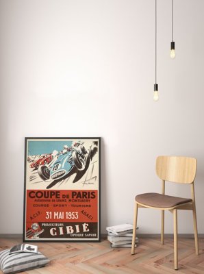 Plakat vintage do salonu Coupe De Paris