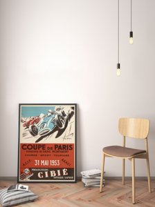 Plakat vintage do salonu Coupe De Paris