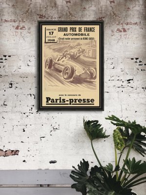 Plakat na ścianę Automobile Grand Prix De France