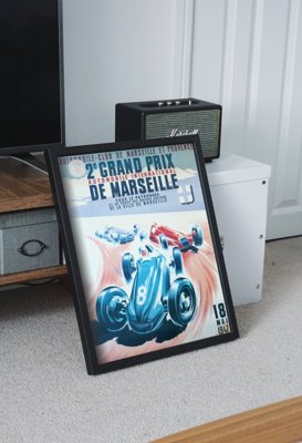 Plakat w stylu vintage Grand Prix de Marseille