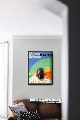 Plakat w stylu retro Grand Prix Automobile Monaco