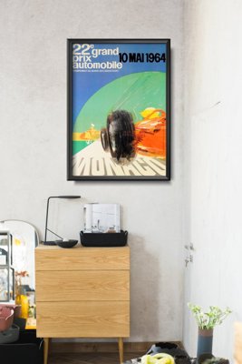 Plakat w stylu retro Grand Prix Automobile Monaco