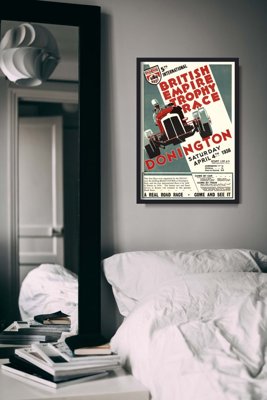 Plakat vintage do salonu Grand Prix British Empire Trophy Race