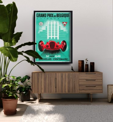Plakat na ścianę Grand Prix De Belgique Automobile