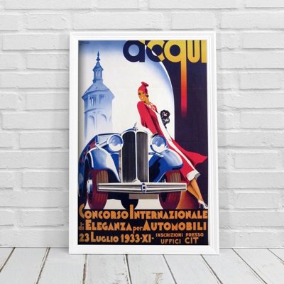 Plakat do pokoju Acqui Concorso Internazionale di Eleganza for Automobili