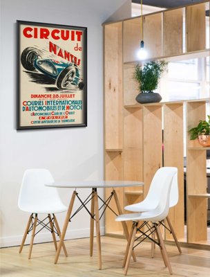 Plakat retro Grand Prix Circuit de Nantes