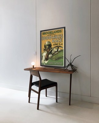 Plakat vintage Grand Prix plakat Brooklands The British Miles Race