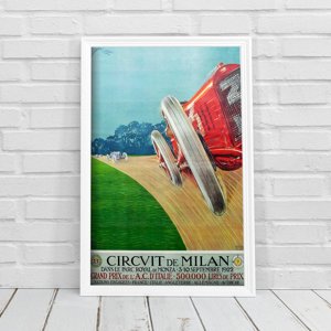 Plakat na ścianę Grand Prix Circvit de Milan Grand Prixde L’A.C d’Italie