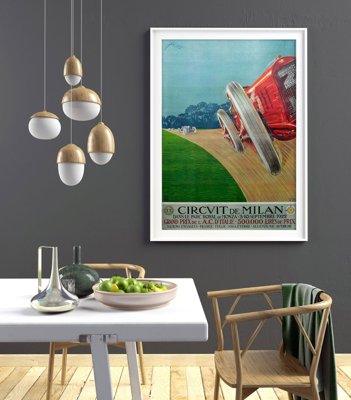 Plakat na ścianę Grand Prix Circvit de Milan Grand Prixde L’A.C d’Italie