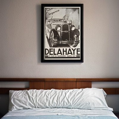 Plakat retro Delahaye Confort Elegance