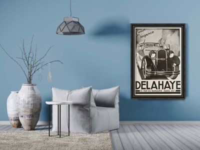 Plakat retro Delahaye Confort Elegance