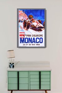 Plakat vintage do salonu Grand Prix d’Europe Monaco