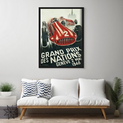 Plakat retro Grand Prix des Nations Geneve