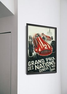 Plakat retro Grand Prix des Nations Geneve