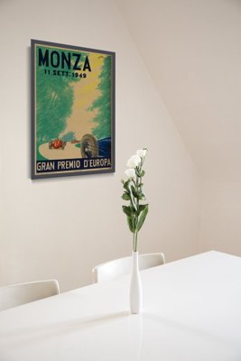 Retro plakat Grand Prix Monza Gran Premio d’Europa