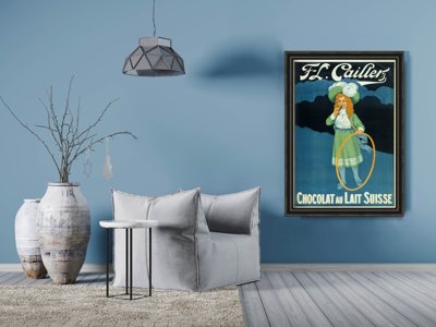 Plakat na ścianę Chocolat au Lait Suisse