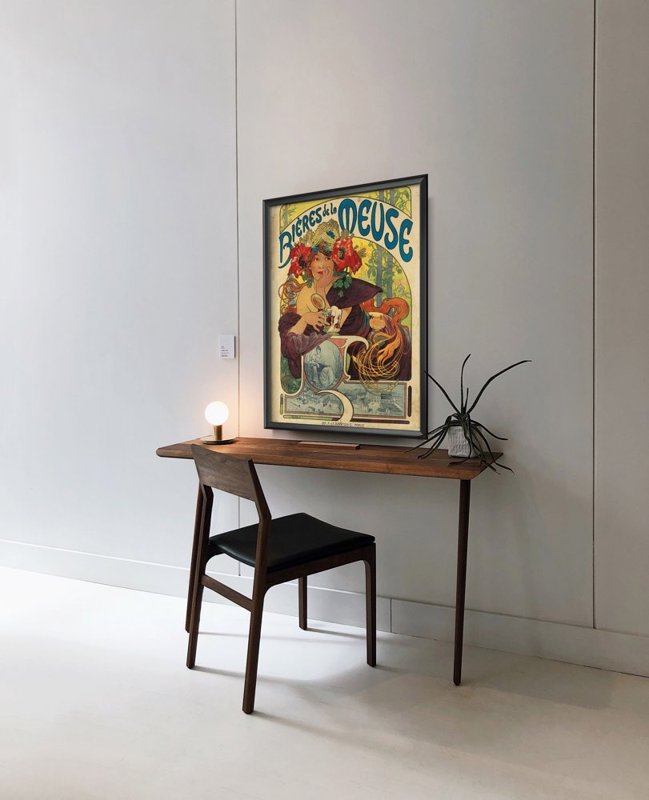 Plakat retro Art Nouveau Advertising-Biéres de la Meuse