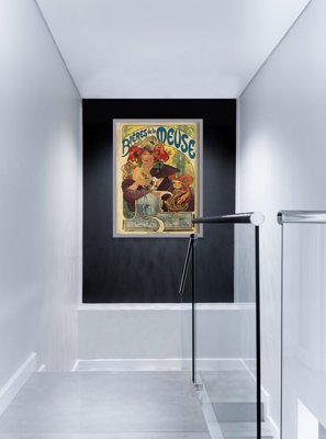 Plakat retro Art Nouveau Advertising-Biéres de la Meuse