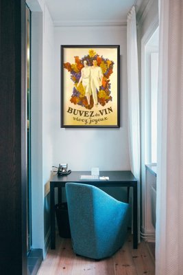 Plakat retro do salonu Francuskie wino plakat wina Decor