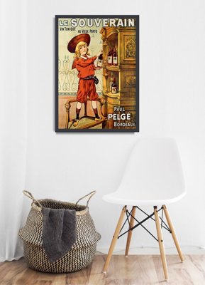 Plakat retro Nadruk reklamowy Le Souverain
