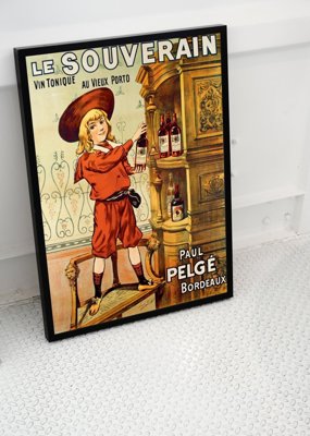 Plakat retro Nadruk reklamowy Le Souverain