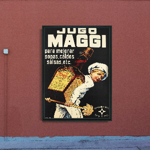 Plakat vintage Vintage sos przyprawowy Maggi Print