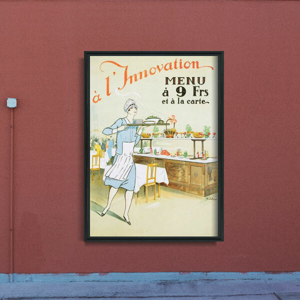 Retro plakat Restauracja L'Innovation Brussels