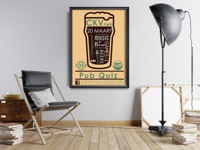 Plakat w stylu retro Festiwal piwa The Griffin