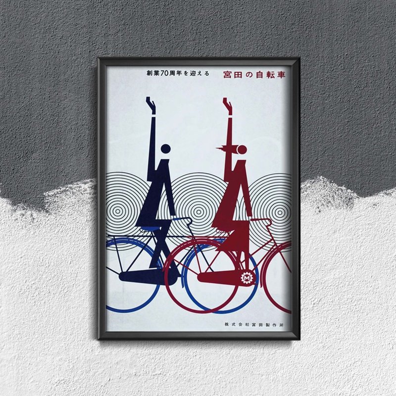 Plakat retro Cycles Lea et Norma Plakat w stylu vintage