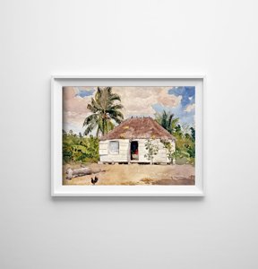 Plakat w stylu vintage Nassau Winslow Homer