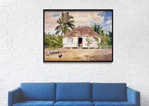 Plakat w stylu vintage Nassau Winslow Homer