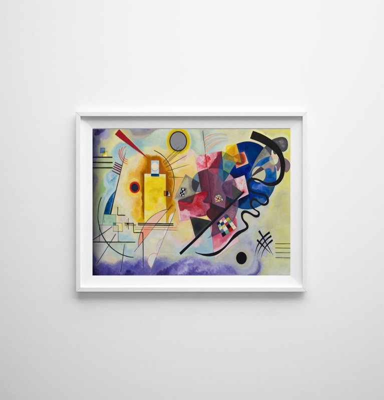 Plakat retro do salonu Jaune Rouge bleu Wassily Kandinsky