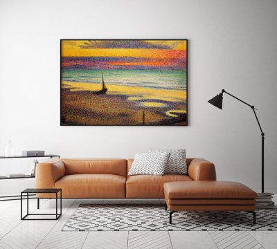 Plakat retro Plaża Georges Lemmen
