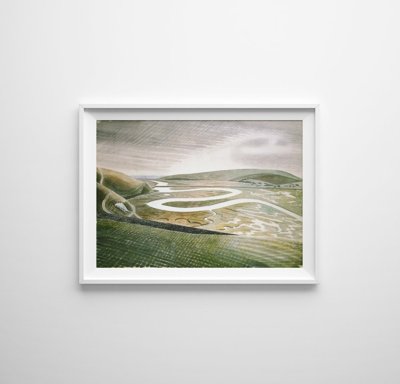Plakat vintage do salonu Eric Ravilious Cuckmere Haven