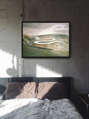 Plakat vintage do salonu Eric Ravilious Cuckmere Haven