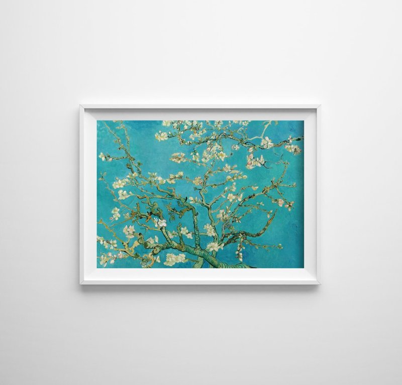 Plakat retro do salonu Almond Blossom Van Gogh