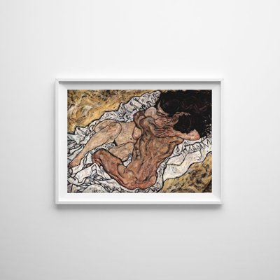 Plakat retro do salonu Embrace Egon Schiele