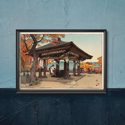 Plakatyw stylu retro Hiroshi Yoshida Ukiyo-e
