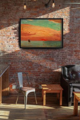 Plakat retro do salonu Fujishima Takeji Ukiyoe