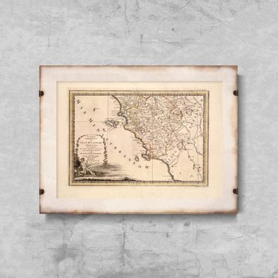 Plakat na ścianę Stara mapa Włoch Toskania