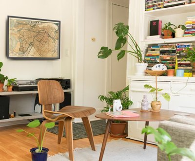 Plakatyw stylu retro Stara mapa w Marsylii
